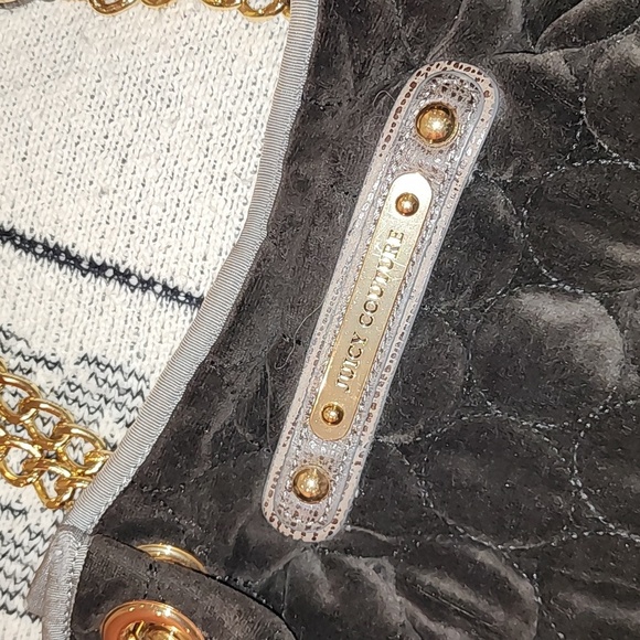 RARE Vintage Juicy Couture Brown Velour Purse - Picture 3 of 9